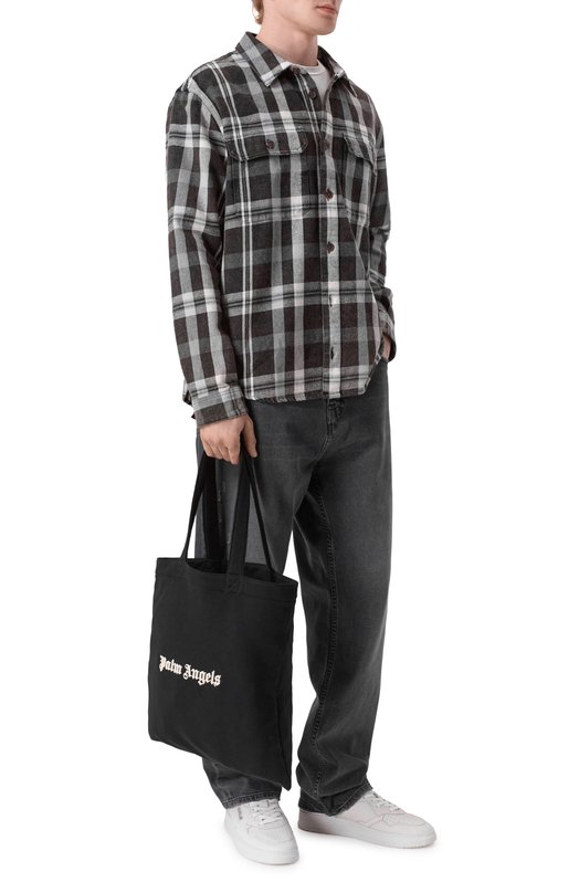 Сумка-шопер Palm Angels PMNA07GF25FLE002 Чёрный  PMNA07GF25FLE002 Фото 7