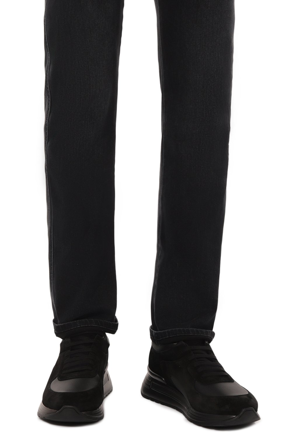 Кожаные кроссовки STEFANO RICCI черного цвета по цене 106500 руб., арт. US26EG6539/MRSDP, фото 3 Кожаные кроссовки STEFANO RICCI, арт. US26EG6539/MRSDP, фото 3