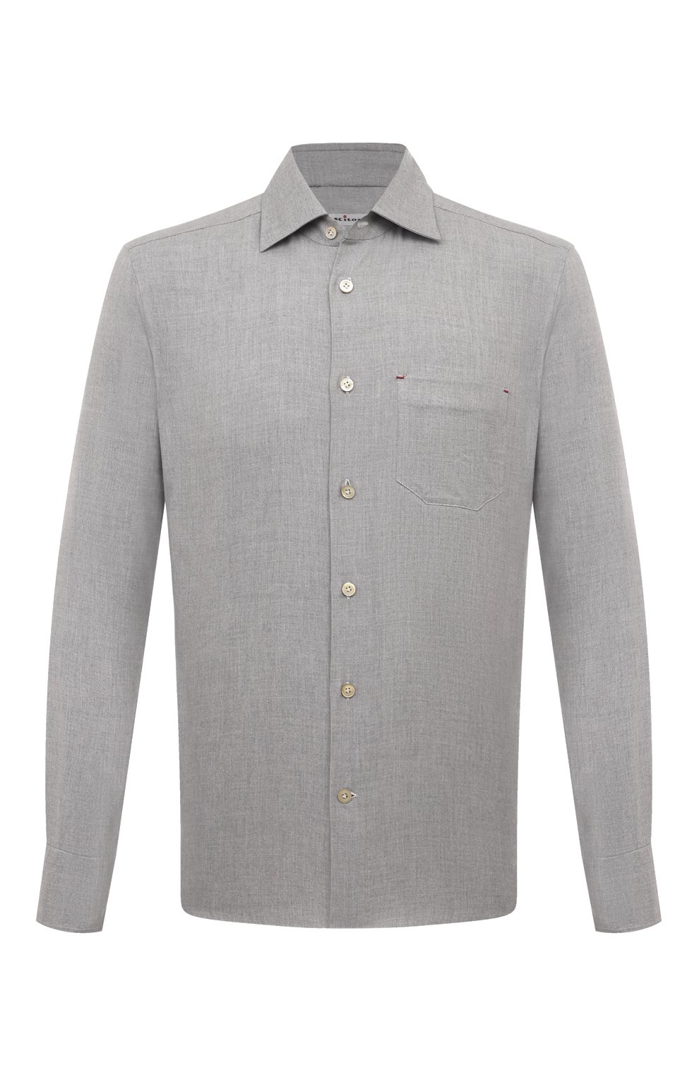 Рубашка из хлопка и лиоцелла KITON, арт. UMCNERH0902511, фото 1