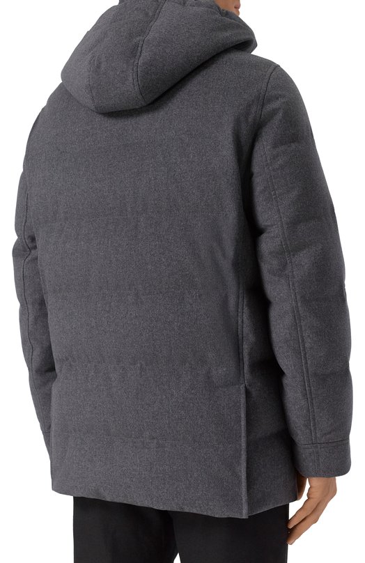 Шерстяной пуховик Brunello Cucinelli MM4701823 Серый  MM4701823 Фото 4