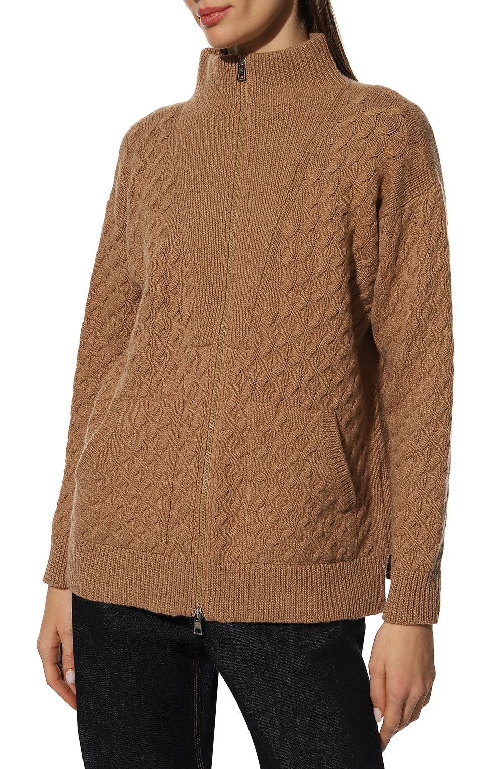 Кардиган из шерсти и шелка PANICALE, арт. D31294GZ, фото 3