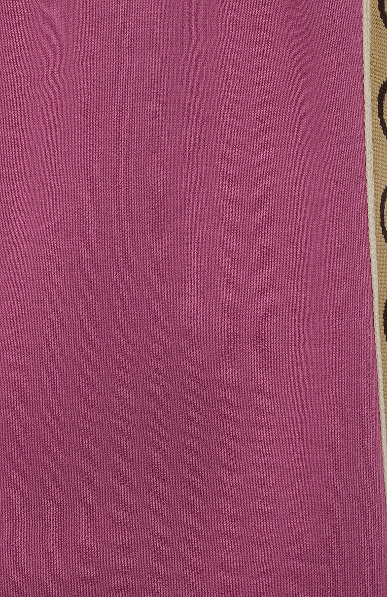 Детская хлопковая юбка GUCCI розового цвета, арт. 596244 XJB8Z | Фото 3 (Нос: Не проставлено; Материал внешний: Хлопок; Случай: Повседневный; Автоматизация состава: Проставлено)