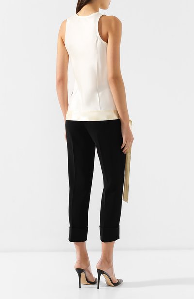 Топ из вискозы HELMUT LANG бежевого цвета по цене 27300 руб., арт. I09HW519, фото 4 Топ из вискозы HELMUT LANG, арт. I09HW519, фото 4