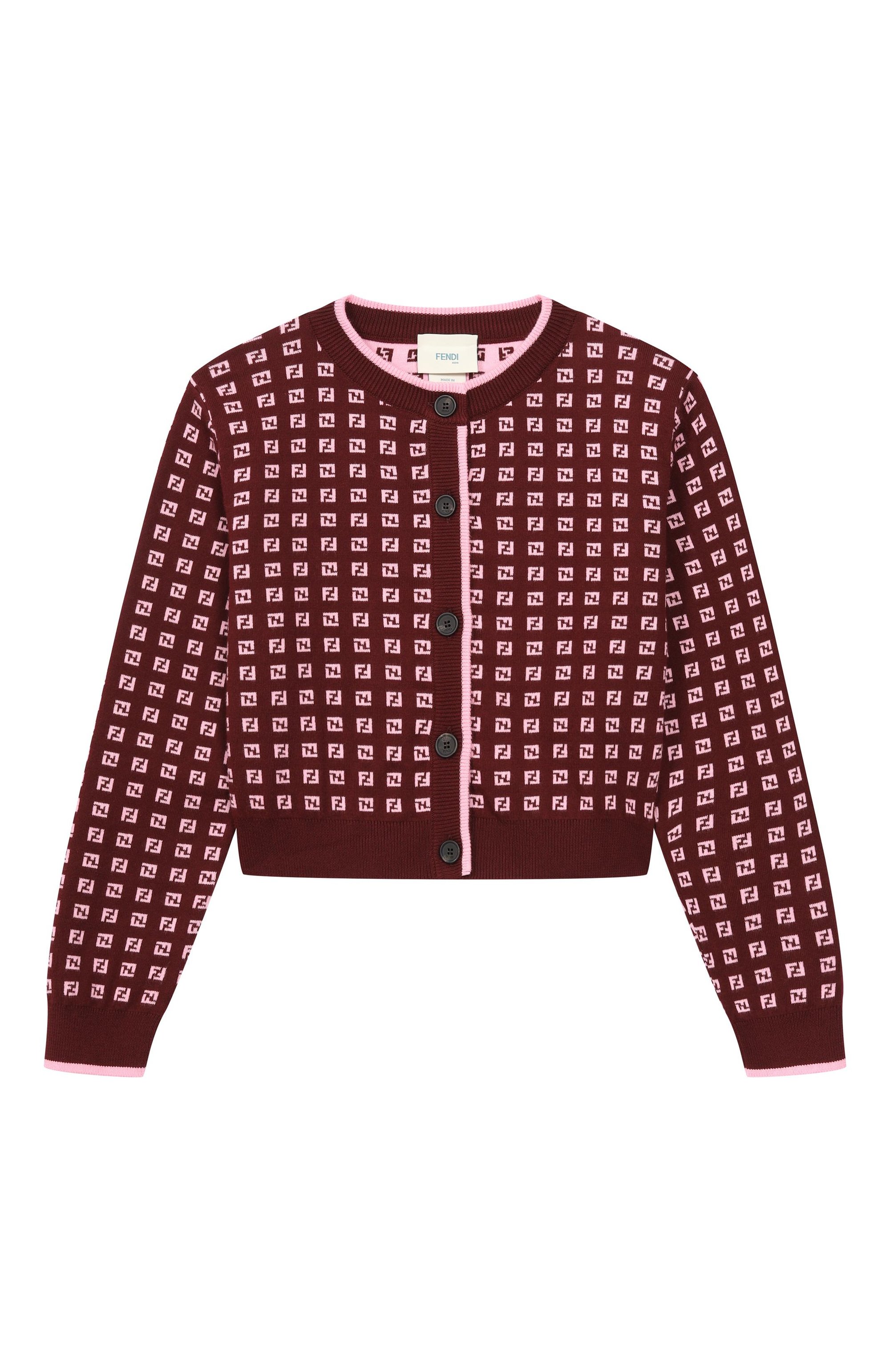 Хлопковый кардиган FENDI, арт. JFG244/AYMY/3A-6A, фото 1