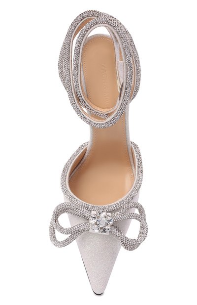 Текстильные туфли double bow 100 MACH & MACH, арт. SS21-2203 GLITTER, фото 5
