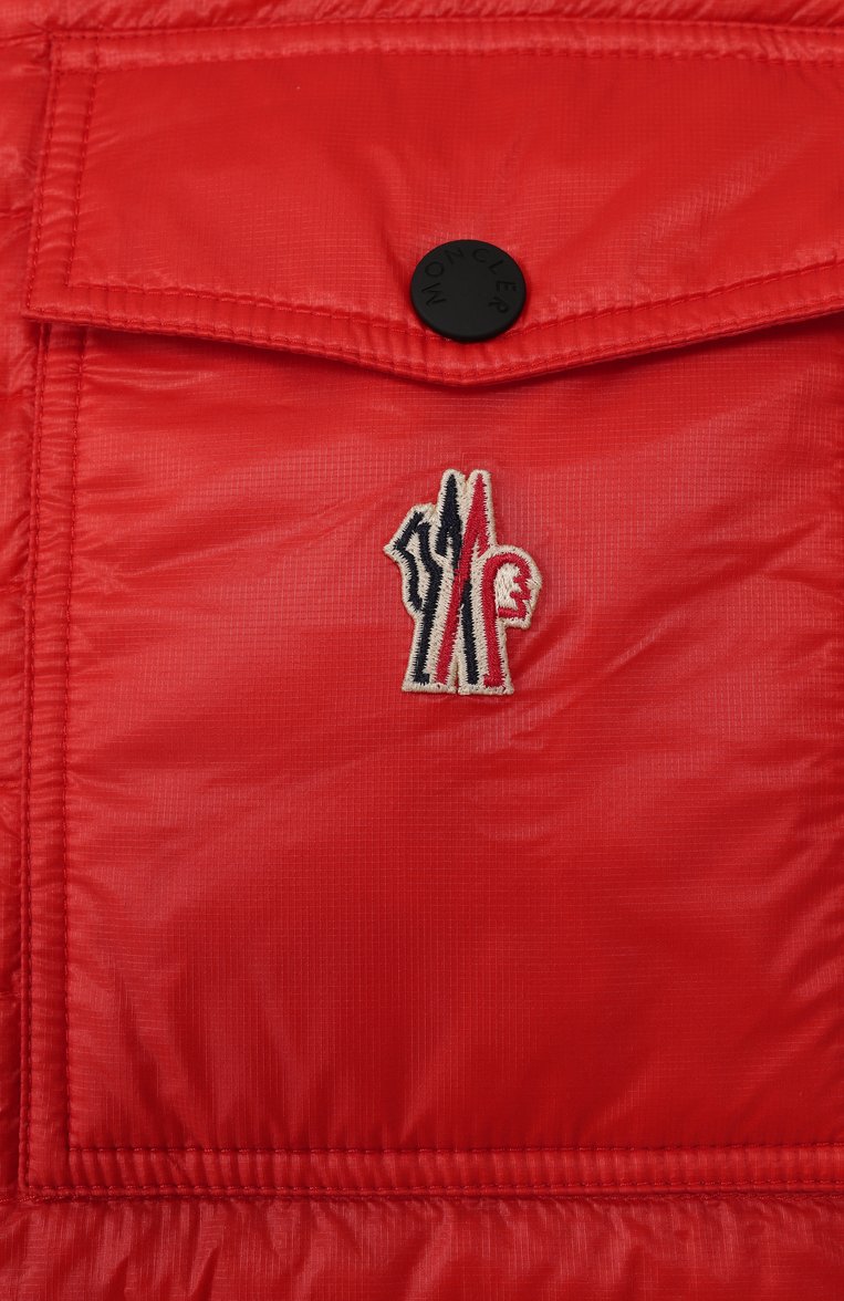 Мужской утепленный жилет ollon MONCLER GRENOBLE красного цвета, арт. 1A00012/595B1 | Фото 6 (Материал подклада: Синтетический материал; Материал внешний: Синтетический материал; Длина (верхняя одежда): Короткие; Стили: Кэжуэл; Мужское Кросс-КТ: жилеты-объемные)