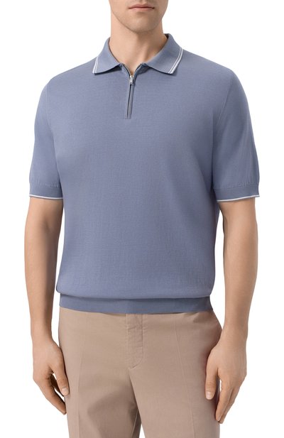 Поло из хлопка и шелка MVST, арт. M26.CSM.K425, фото 3