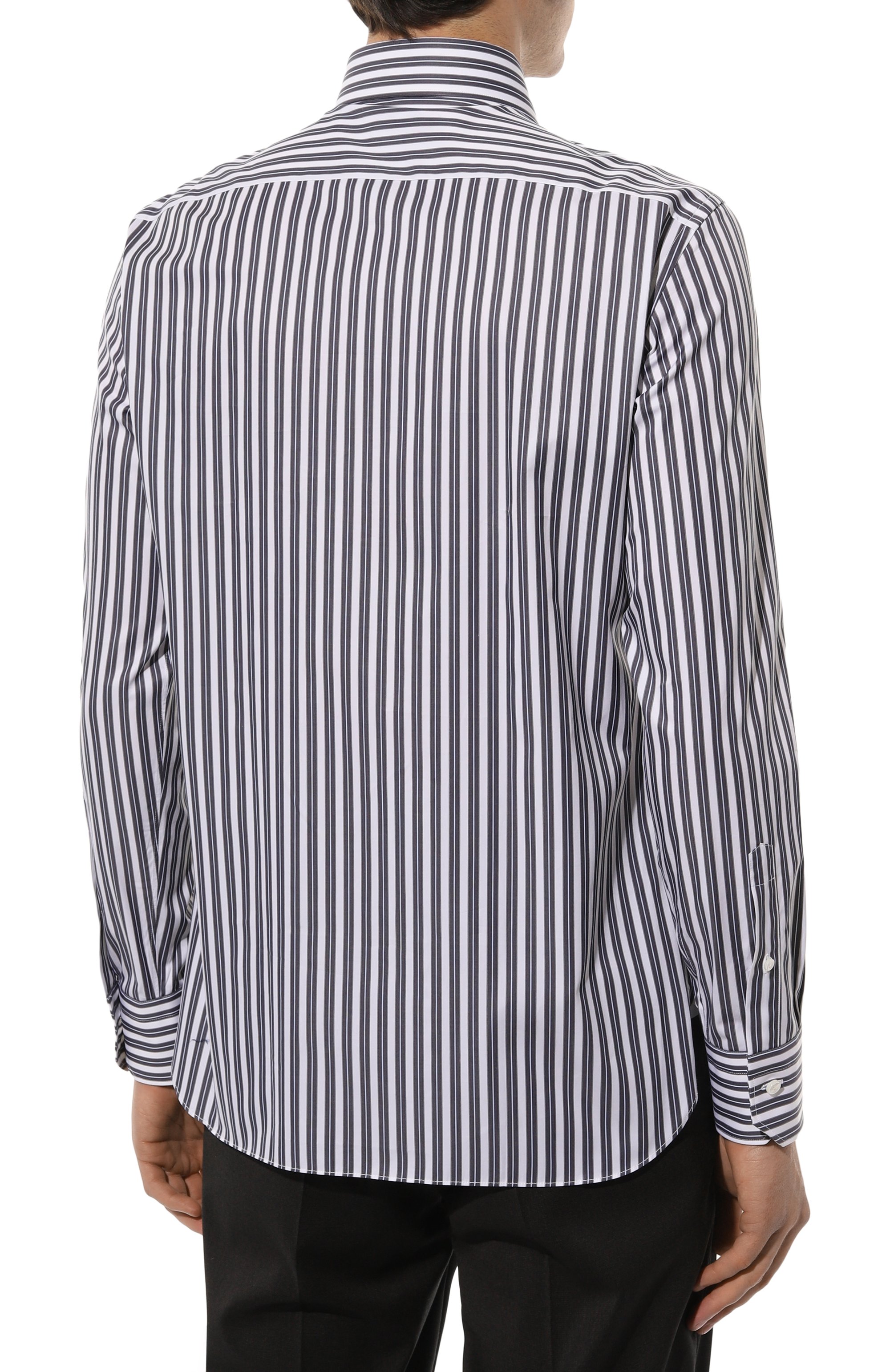 Хлопковая рубашка ZEGNA, арт. 701535A7/9MS0BA, фото 4