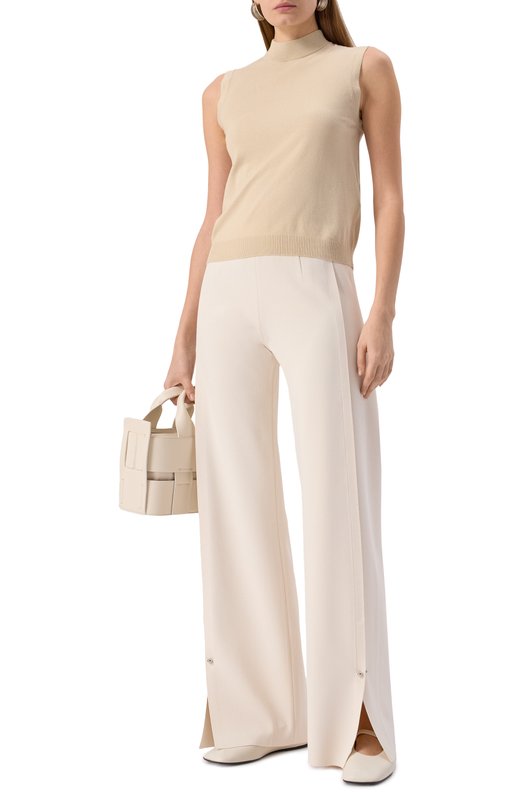 Топ из вискозы Weekend Max Mara BELGI0 Бежевый  BELGI0 Фото 2