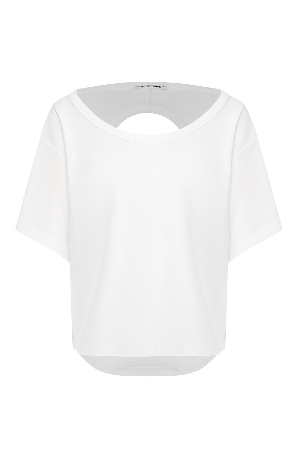 Хлопковая футболка ALEXANDERWANG.T белого цвета по цене 18350 руб., арт. 4CC1201033, фото 1 Хлопковая футболка ALEXANDERWANG.T, арт. 4CC1201033, фото 1