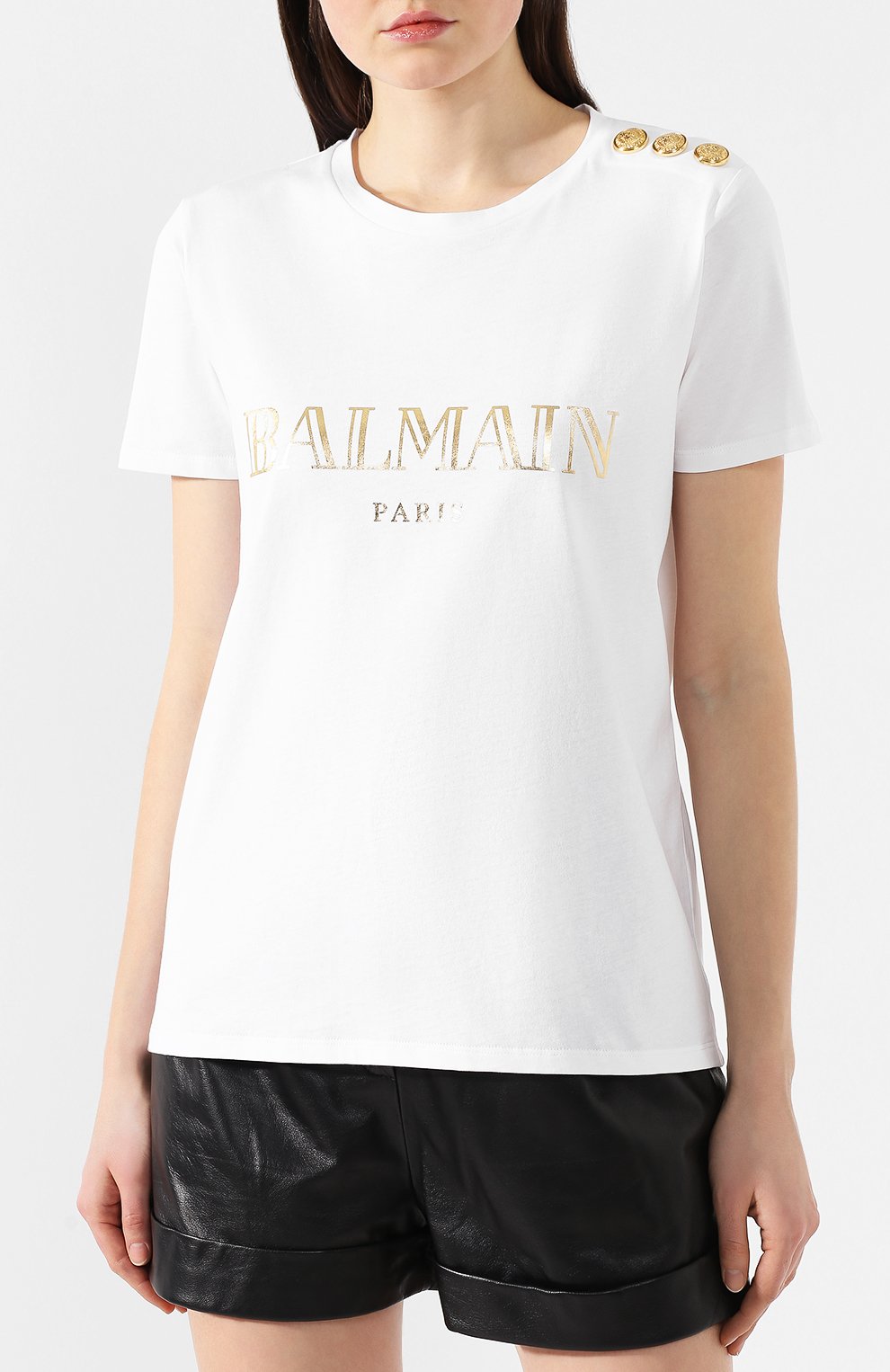 Хлопковая футболка BALMAIN, арт. RF11077/I042, фото 3