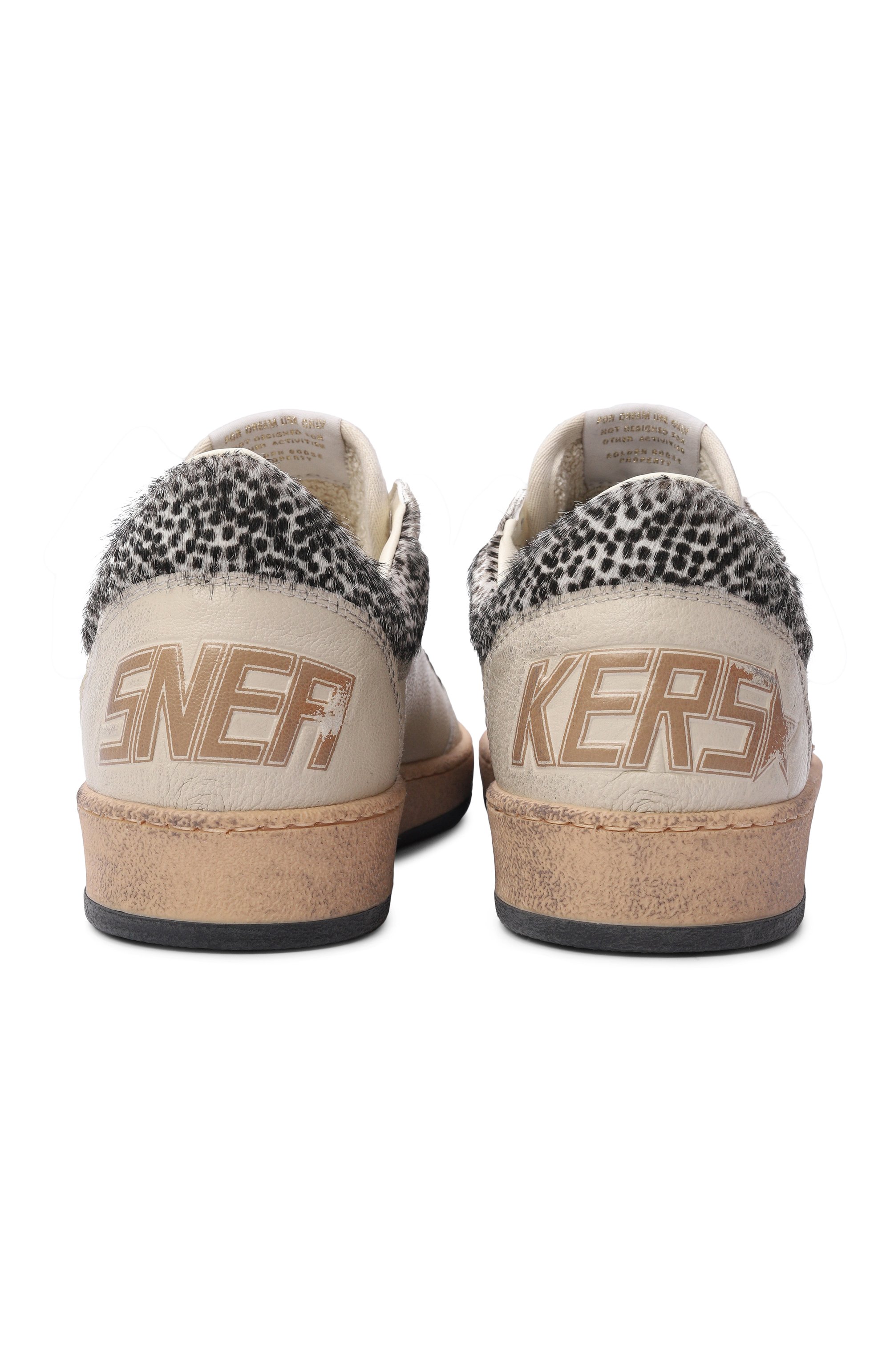 Кожаные кеды ballstar GOLDEN GOOSE DELUXE BRAND кремового цвета по цене 69950 руб., арт. GWF01105.F008700, фото 8 Кожаные кеды ballstar GOLDEN GOOSE DELUXE BRAND, арт. GWF01105.F008700, фото 8