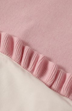 Детского кашемировое одеяло BABY T светло-розового цвета, арт. 19AIC872C0IMB | Фото 3 (Материал: Текстиль, Кашемир, Шерсть; Материал внутренний: Не назначено; Материал сплава: Проставлено; Нос: Не проставлено; Статус проверки: Проверена категория)