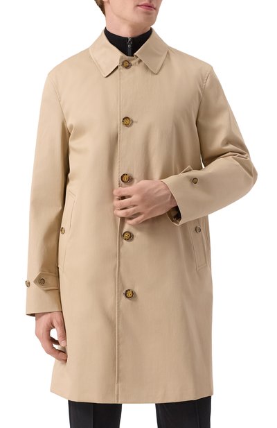 Хлопковый плащ BURBERRY, арт. 8050928, фото 3