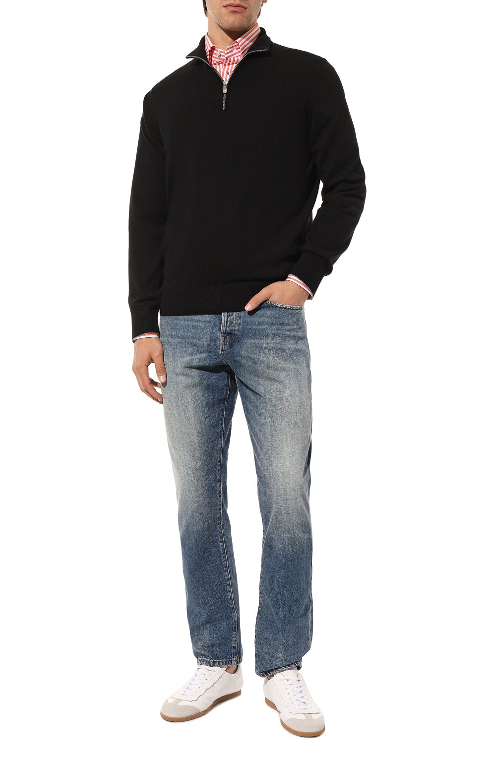 Хлопковая рубашка ZILLI оранжевого цвета по цене 72050 руб., арт. MFZ-7207-0249/0001, фото 2 Хлопковая рубашка ZILLI, арт. MFZ-7207-0249/0001, фото 2