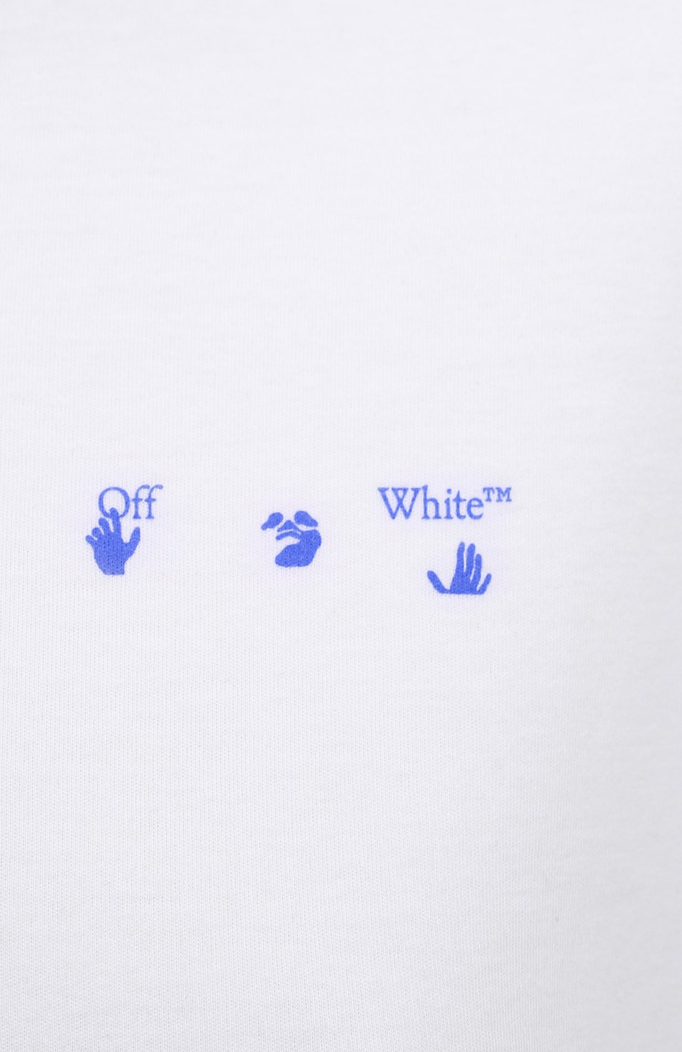 Хлопковая футболка OFF-WHITE белого цвета по цене 46500 руб., арт. 0WAA089S21JER001, фото 5 Хлопковая футболка OFF-WHITE, арт. 0WAA089S21JER001, фото 5
