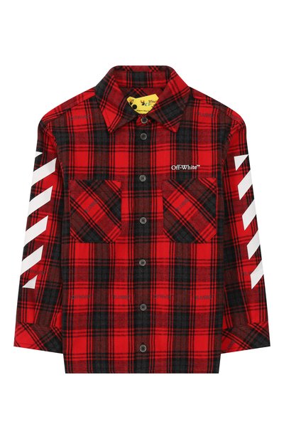 Хлопковая рубашка OFF-WHITE, арт. 0BGA001F23FAB002