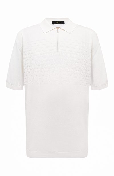 Мужская поло из шелка и хлопка ZILLI, арт. KZP002M0145VVC000_1