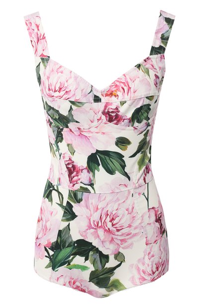 Женское боди с принтом DOLCE & GABBANA, арт. F7W97T/FSFIP