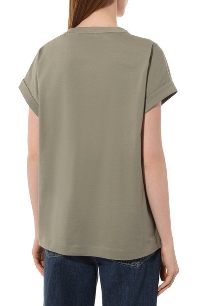 Хлопковая футболка BRUNELLO CUCINELLI, арт. M0A45EE520, фото 4