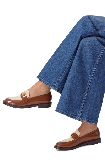 Комбинированные лоферы marcie CHLOÉ, арт. CH25A03ZTP, фото 3