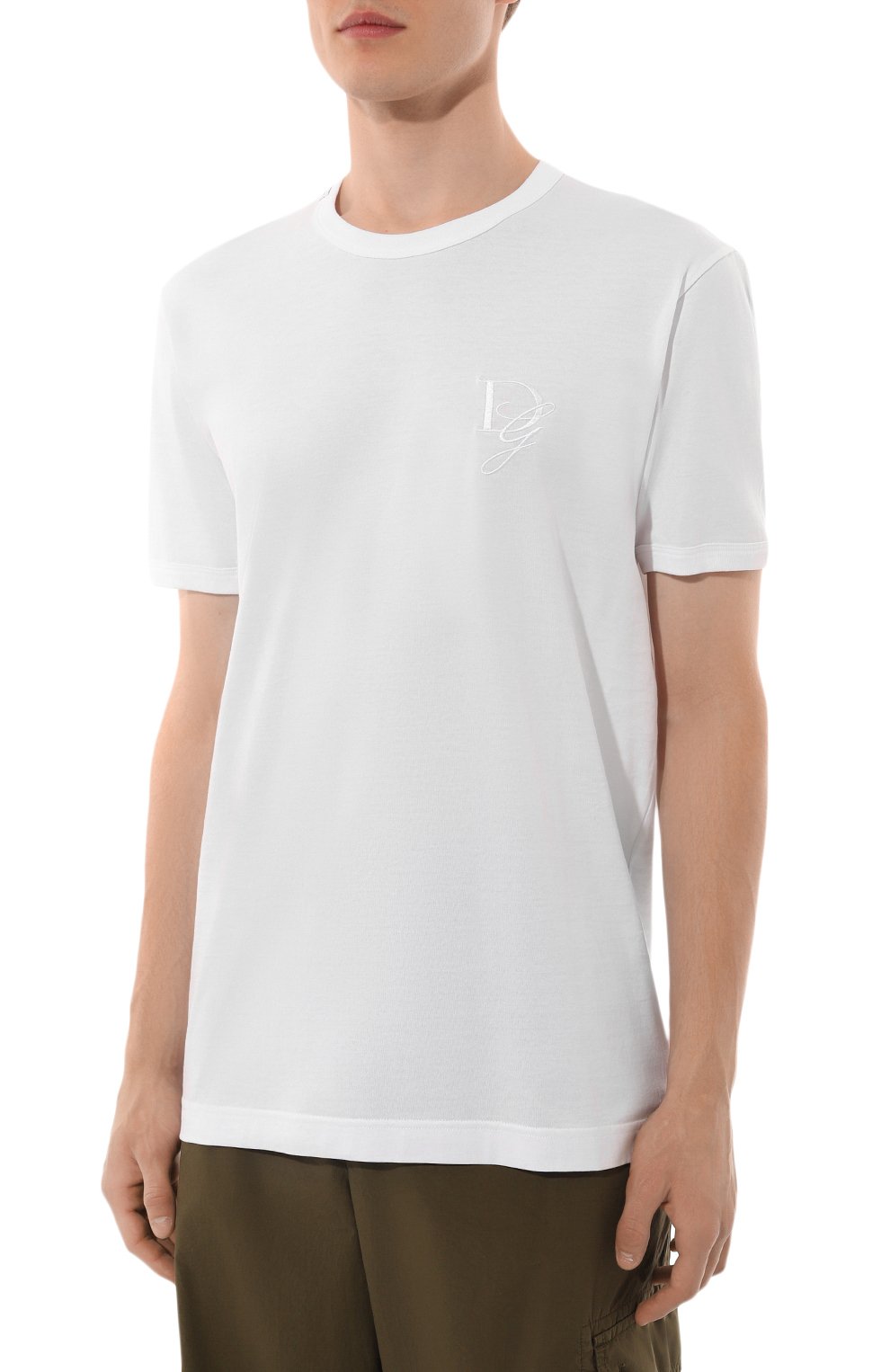 Хлопковая футболка DOLCE & GABBANA, арт. G8RN8Z/G7N4Q, фото 3