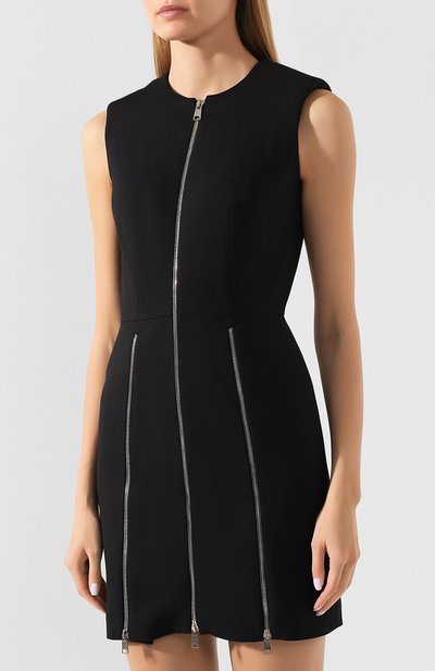 Платье из смеси шерсти и шелка ALEXANDER MCQUEEN, арт. 593129/QJAAA, фото 3