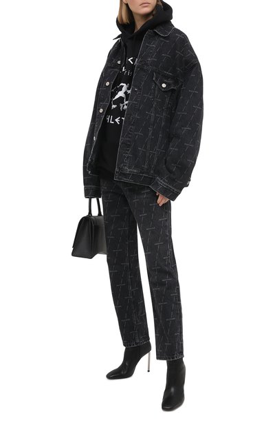 Джинсовая куртка BALENCIAGA темно-серого цвета по цене 109500 руб., арт. 625990/TJW41, фото 2 Джинсовая куртка BALENCIAGA, арт. 625990/TJW41, фото 2