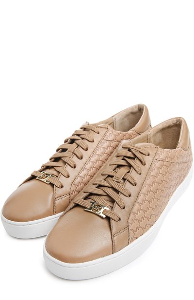 Кожаные кеды colby MICHAEL MICHAEL KORS бежевого цвета по цене 21800 руб., арт. 43R5C0FP2L, фото 2 Кожаные кеды colby MICHAEL MICHAEL KORS, арт. 43R5C0FP2L, фото 2