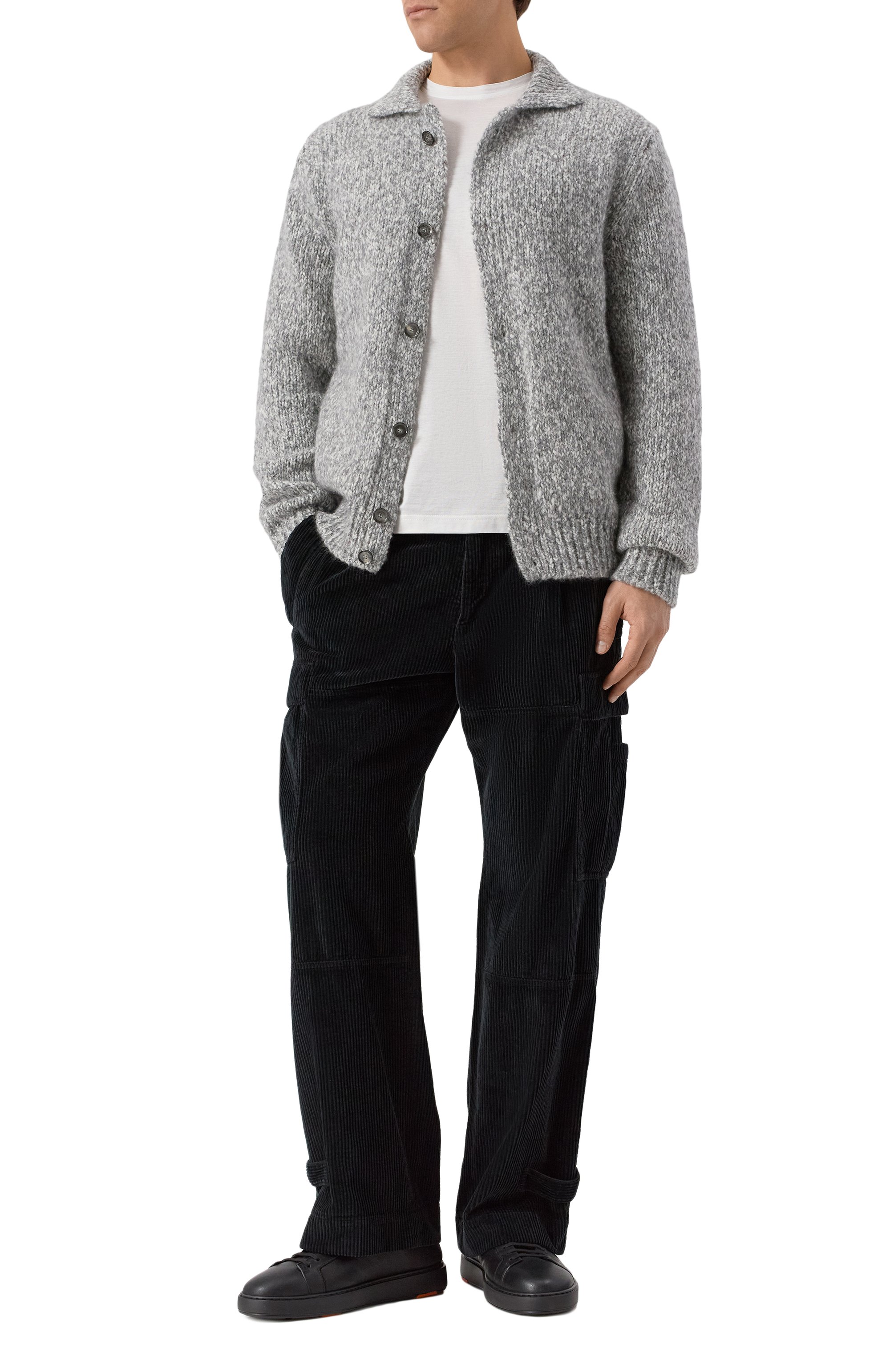 Кожаные кеды cleanic SANTONI, арт. MBCG21533NEAPECE, фото 2