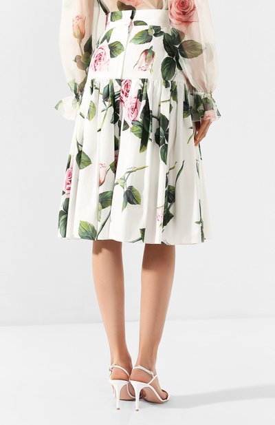 Хлопковая юбка DOLCE & GABBANA, арт. F4A9HT/HS5FZ, фото 4