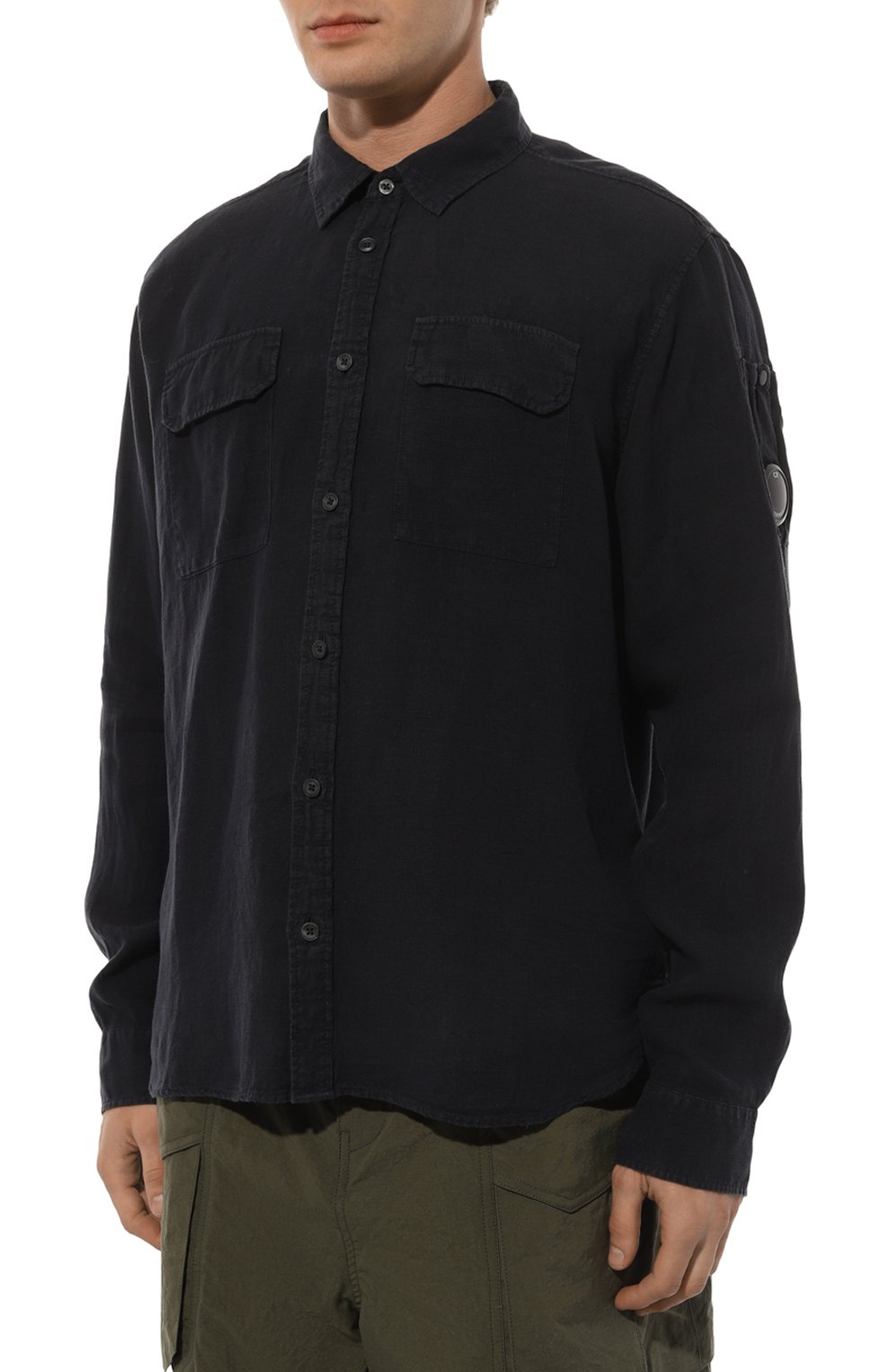 Льняная рубашка C.P. COMPANY, арт. 16CMSH301A005415G, фото 3