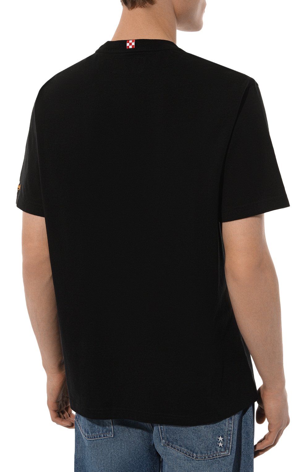 Хлопковая футболка MC2 SAINT BARTH черного цвета по цене 9550 руб., арт. STBM ARN0TT/ARN0001/MAYP57, фото 4 Хлопковая футболка MC2 SAINT BARTH, арт. STBM ARN0TT/ARN0001/MAYP57, фото 4