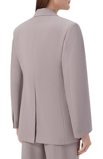 Шерстяной жакет BOTTEGA VENETA серого цвета по цене 539500 руб., арт. 863004/V6DE0, фото 4 Шерстяной жакет BOTTEGA VENETA, арт. 863004/V6DE0, фото 4