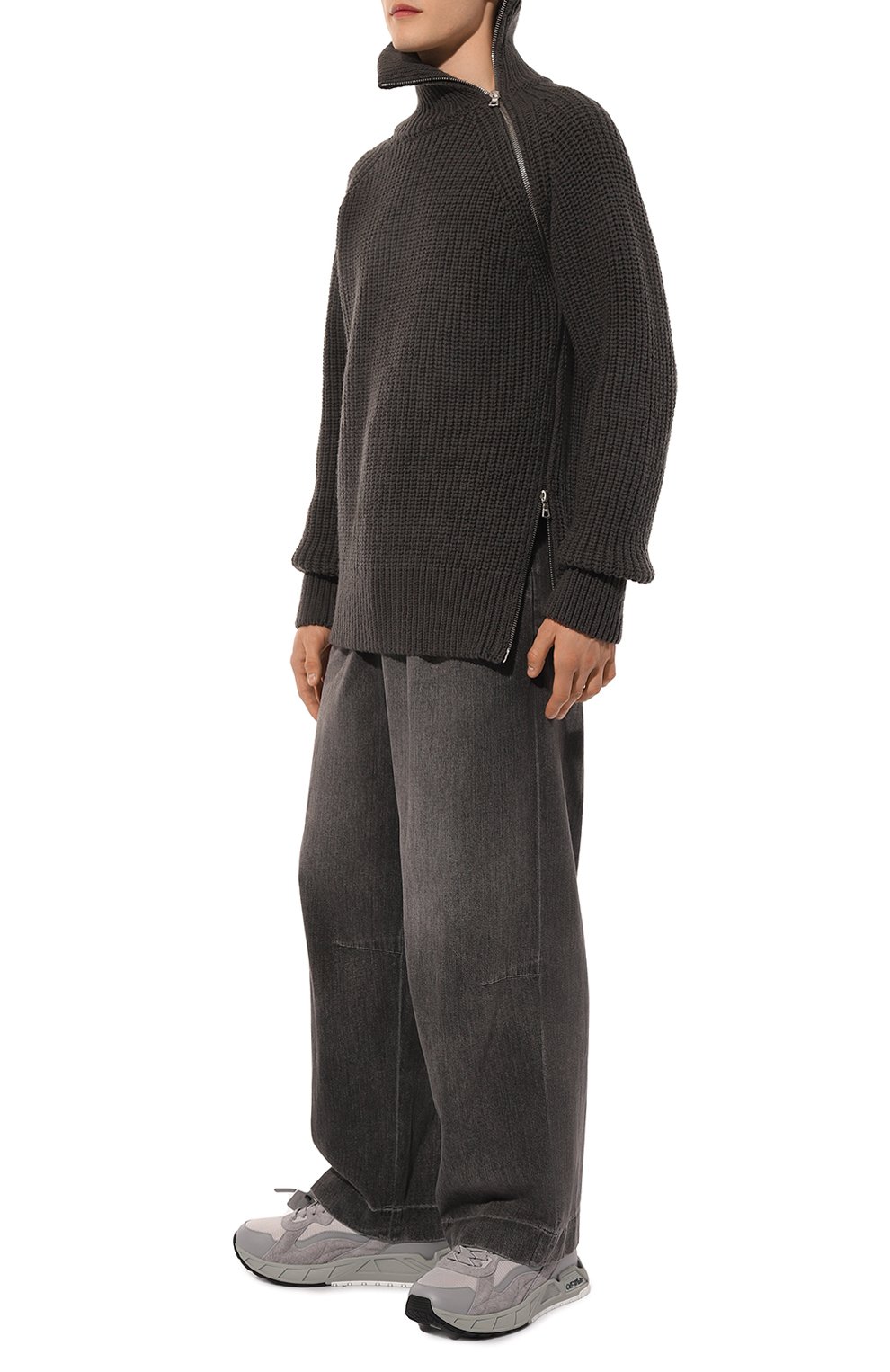 Комбинированные кроссовки kick off OFF-WHITE, арт. 0MIA289F24LEA002, фото 2