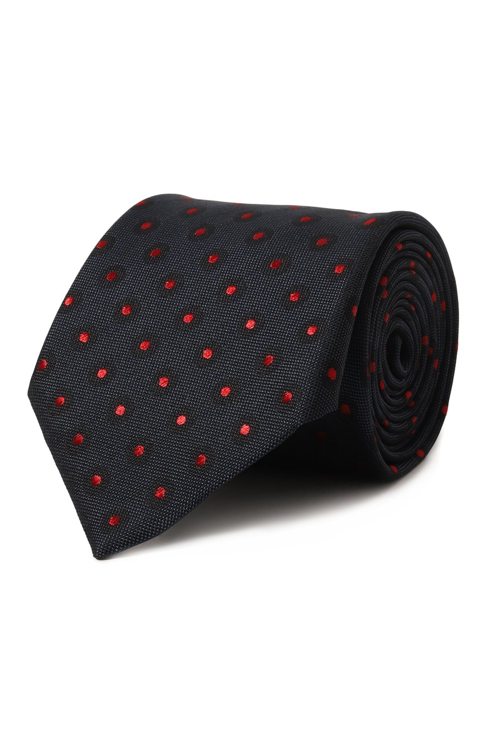Шелковый галстук GIORGIO ARMANI темно-синего цвета по цене 21500 руб., арт. 360054/3R930, фото 1 Шелковый галстук GIORGIO ARMANI, арт. 360054/3R930, фото 1