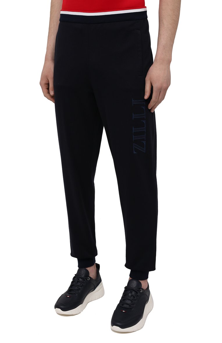 Хлопковые джоггеры ZILLI SPORT, арт. MBV-PA536-JERS1/0001, фото 3