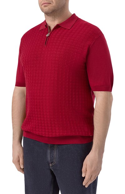 Поло из шелка и хлопка STEFANO RICCI, арт. K212038P31/F26194_004, фото 3