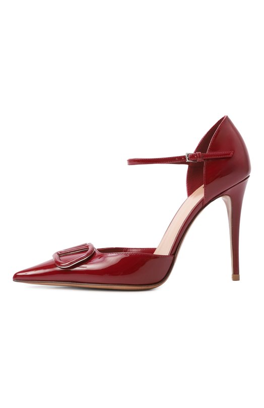 Лакированные туфли VLogo Signature D'Orsay 100 Valentino 8W2S0NN6/TMK Красный  8W2S0NN6/TMK Фото 4