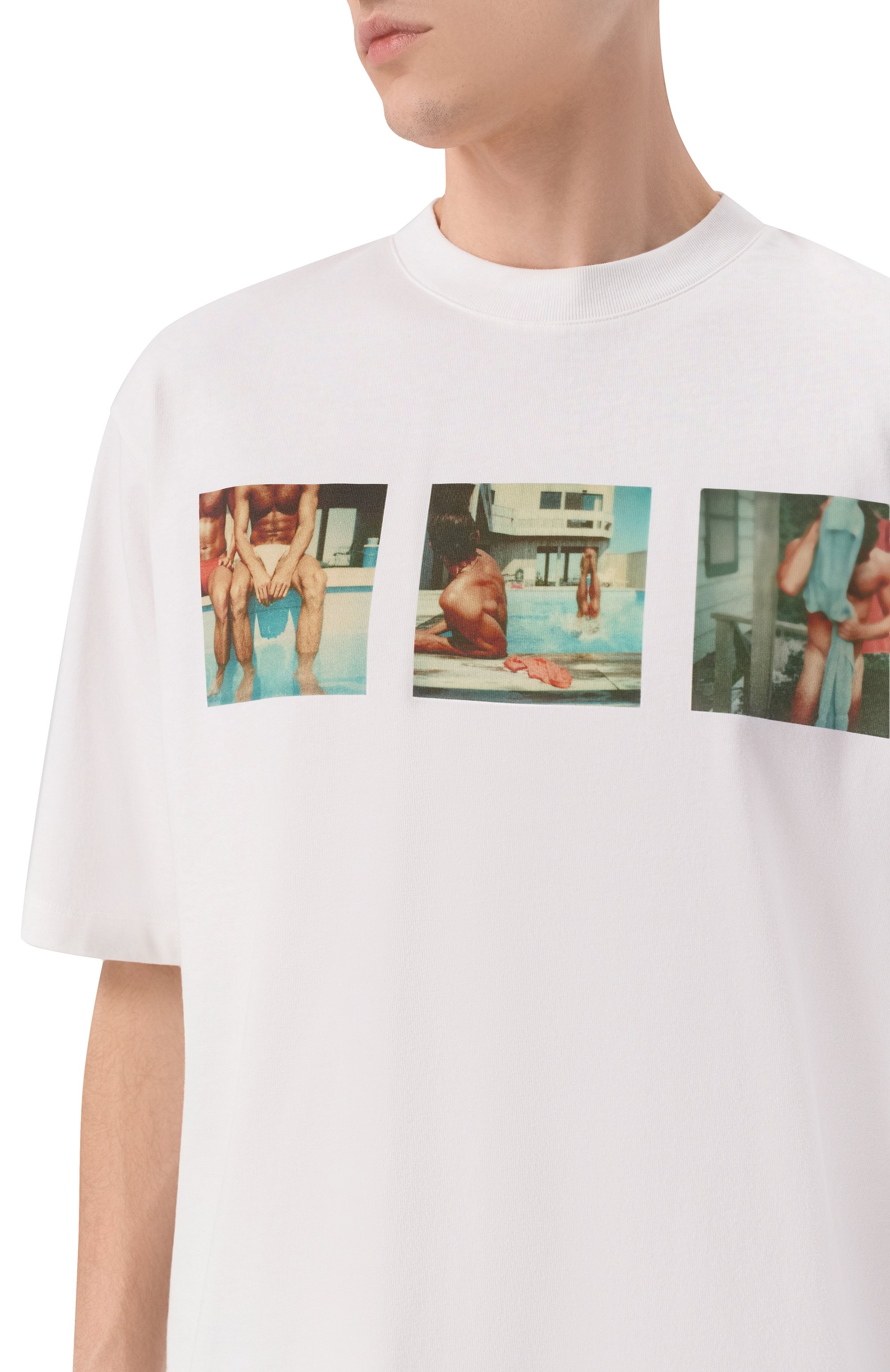 Хлопковая футболка DSQUARED2 белого цвета по цене 45700 руб., арт. S74GD1550/D20106, фото 5 Хлопковая футболка DSQUARED2, арт. S74GD1550/D20106, фото 5