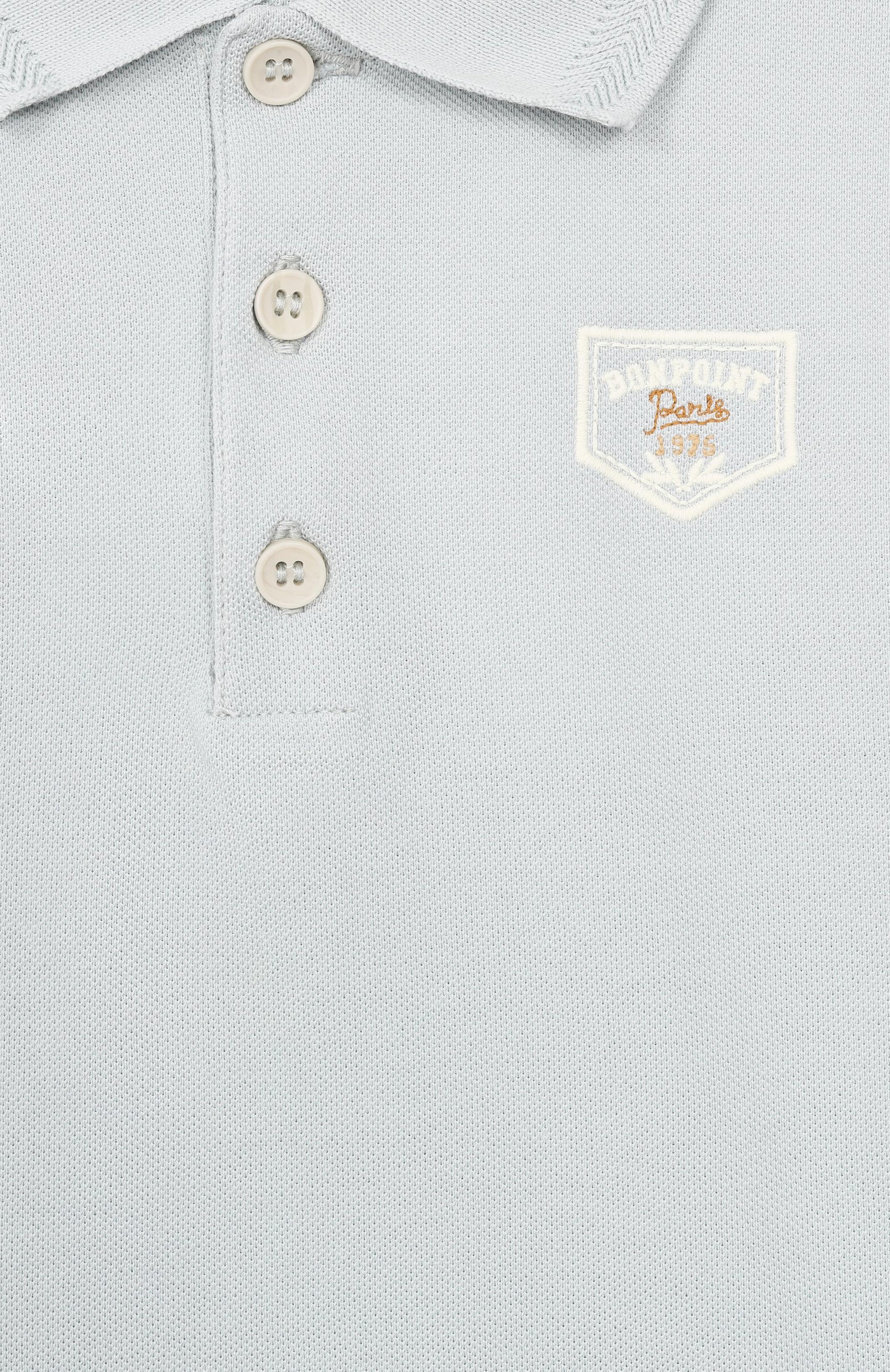 Хлопковое поло BONPOINT голубого цвета по цене 16350 руб., арт. S06BTSK00010/10A-12A, фото 3 Хлопковое поло BONPOINT, арт. S06BTSK00010/10A-12A, фото 3