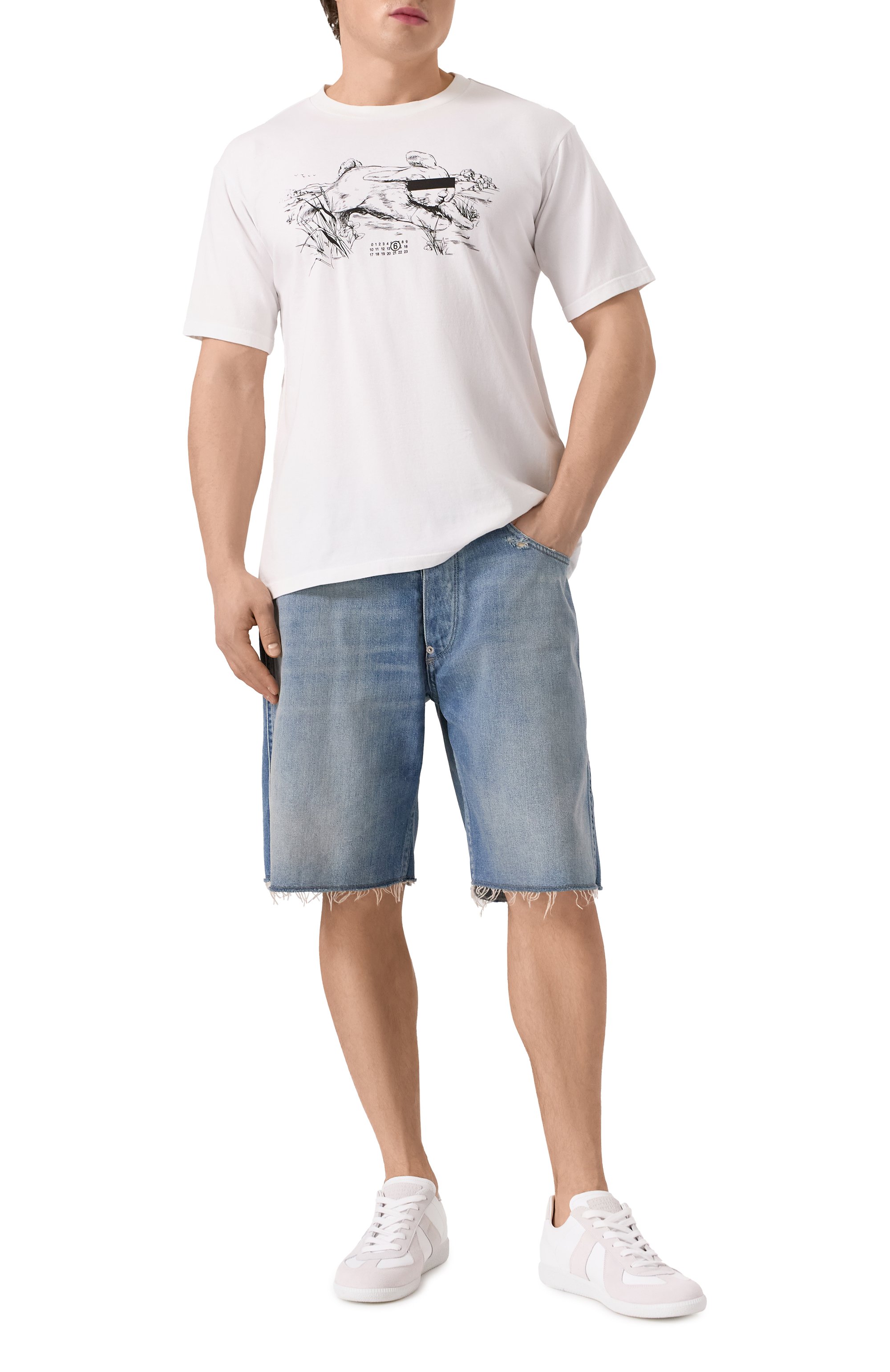 Джинсовые шорты MAISON MARGIELA, арт. S50MU0086/S30383, фото 2