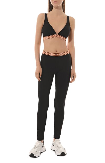 Хлопковые легинсы EMPORIO ARMANI, арт. 164568/3R227, фото 2