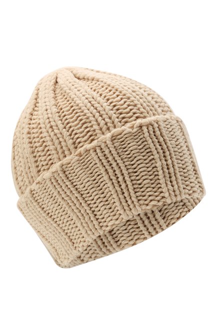 Мужская кашемировая шапка INVERNI светло-бежевого цвета, арт. 1128 CM | Фото 1 (Материал: Кашемир, Шерсть, Текстиль; Кросс-КТ: Трикотаж)