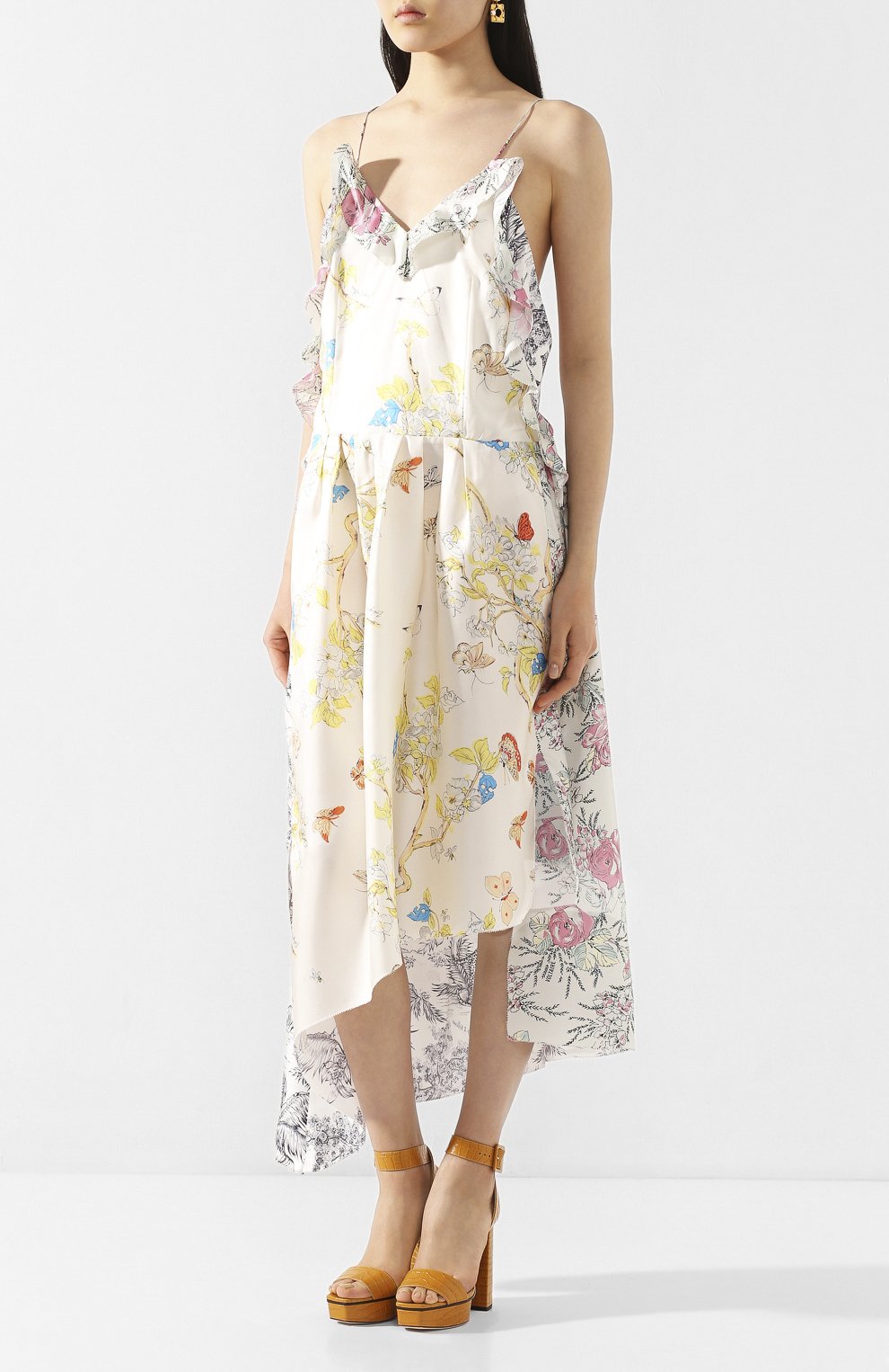 Шелковое платье ZADIG AND VOLTAIRE разноцветного цвета по цене 72950 руб., арт. SJCP0428F, фото 3 Шелковое платье ZADIG AND VOLTAIRE, арт. SJCP0428F, фото 3