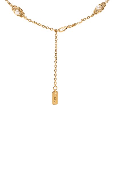 Колье CHLOÉ золотого цвета по цене 75250 руб., арт. CH26SJN02BRE, фото 4 Колье CHLOÉ, арт. CH26SJN02BRE, фото 4