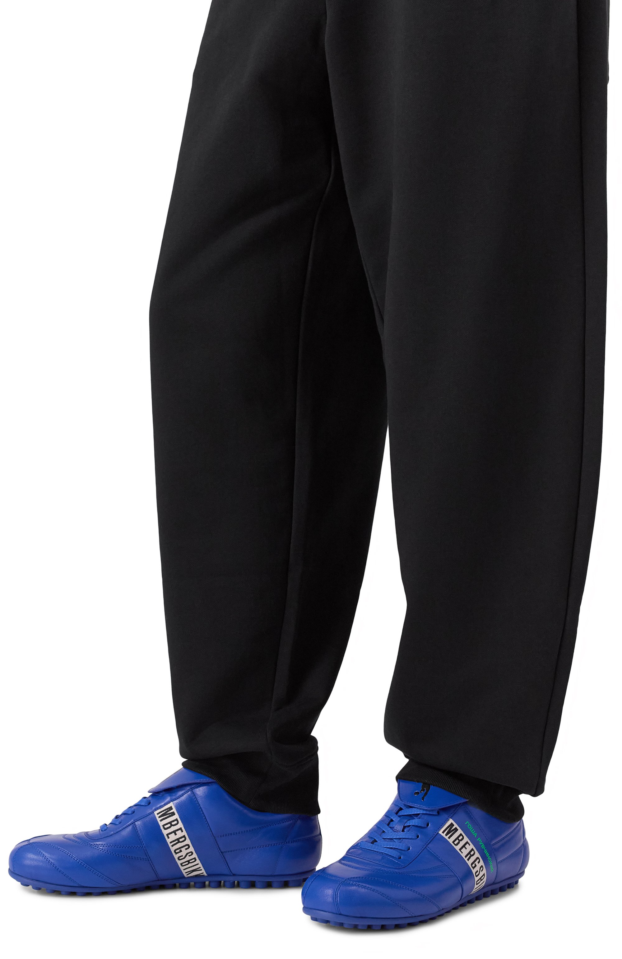 Кожаные кроссовки гоша рубчинский х bikkembergs ГОША РУБЧИНСКИЙ, арт. GRBKKMAN03BL, фото 3