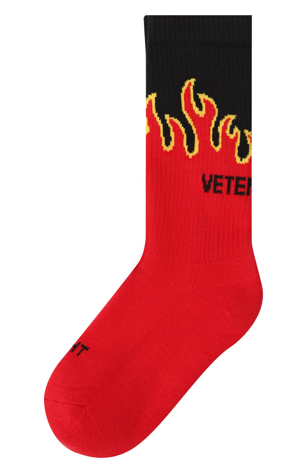 Хлопковые носки VETEMENTS красного цвета по цене 16350 руб., арт. UE54S0100R, фото 1 Хлопковые носки VETEMENTS, арт. UE54S0100R, фото 1