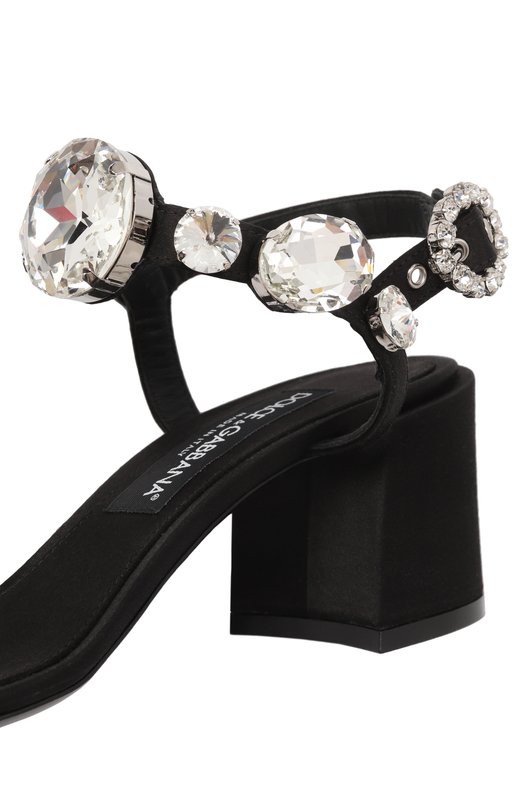 Текстильные босоножки Keira 60 Dolce & Gabbana CR1801/A9T43 Чёрный  CR1801/A9T43 Фото 7