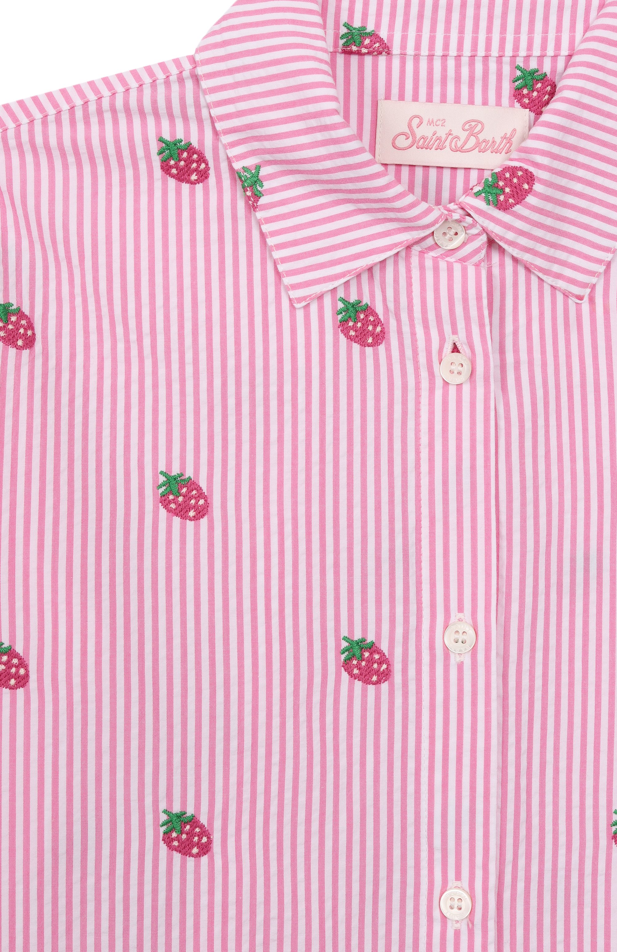 Хлопковая рубашка MC2 SAINT BARTH, арт. STBK MINI BRIGITTE/BRIG003/01921F, фото 3